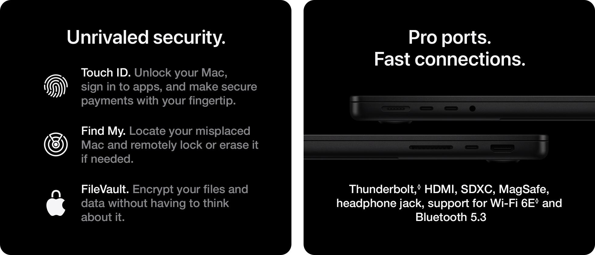 Unrivaled security. Pro ports. Fast connections.