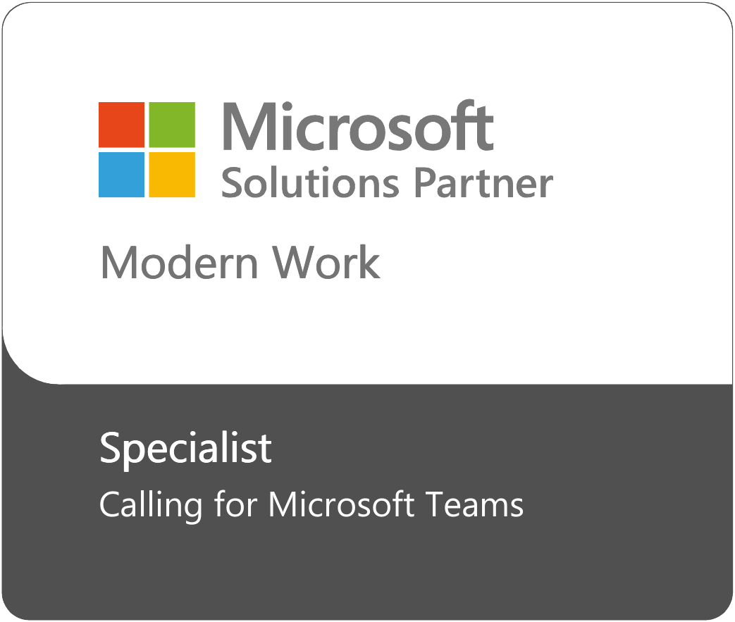 Microsoft Solutions Partner Modern Work Specialist Calling for MS Teams