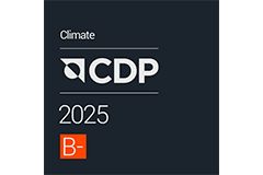 B- Score, CDP Climate Change 2025