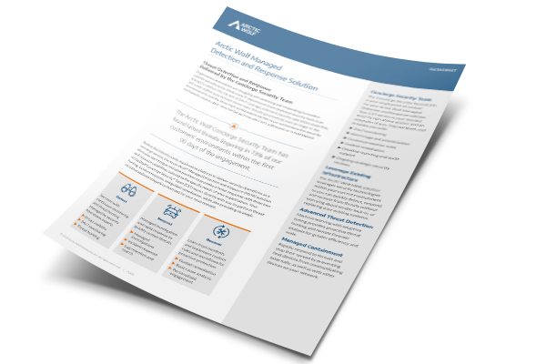 Managed Risk Data Sheet