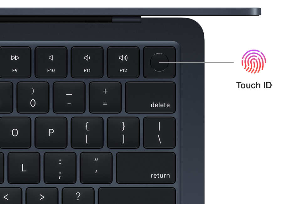 Backlit Magic Keyboard with Touch ID.