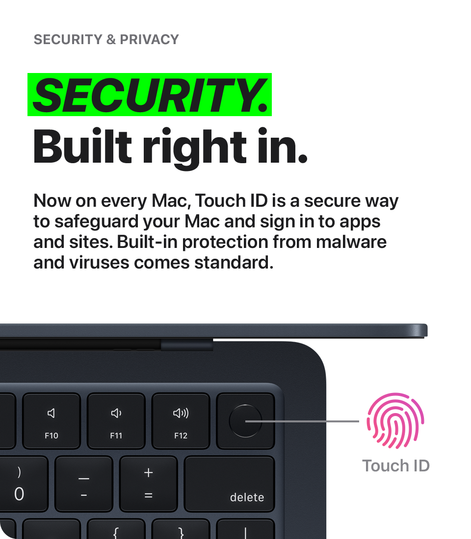 Security. Built right in.