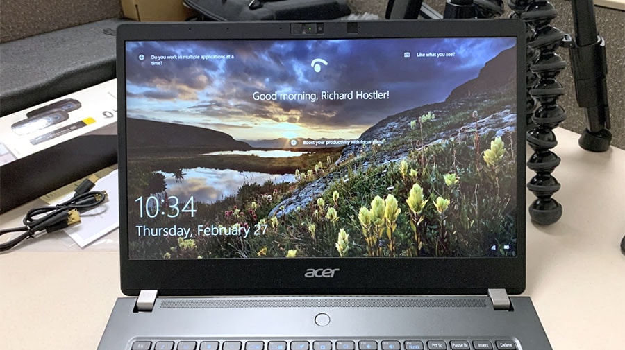 Acer TravelMate P6 with Windows 10 Hello